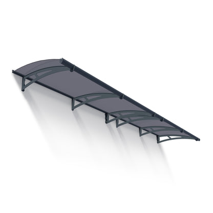 Aquila Door Awning 7 x 3 ft. Grey Panel | Palram-Canopia-Delightful Yard