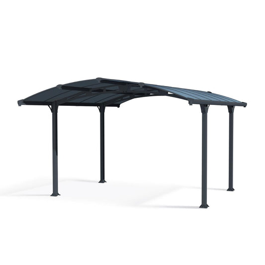 Arcadia Aluminum Carport 12 x 14 x 7 ft. | Palram-Canopia-Delightful Yard