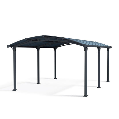 Arcadia Aluminum Carport 12 x 17 x 7 ft. | Palram-Canopia-Delightful Yard