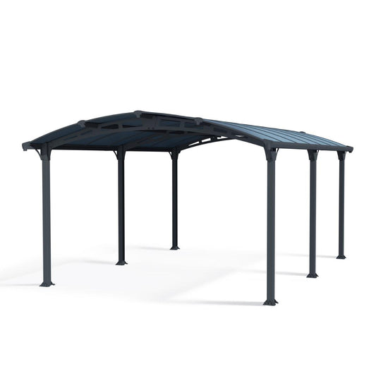 Arcadia Aluminum Carport 12 x 17 x 7 ft. | Palram-Canopia-Delightful Yard