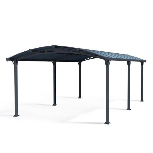 Arcadia Aluminum Carport 12 x 21 x 7 ft. | Palram-Canopia-Delightful Yard