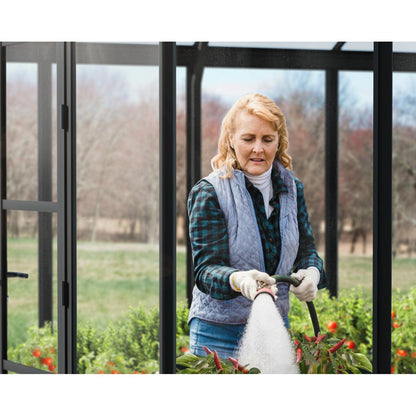 Aria Premium Polycarbonate Greenhouse 10 x 20 ft. Black | Palram-Canopia-Delightful Yard