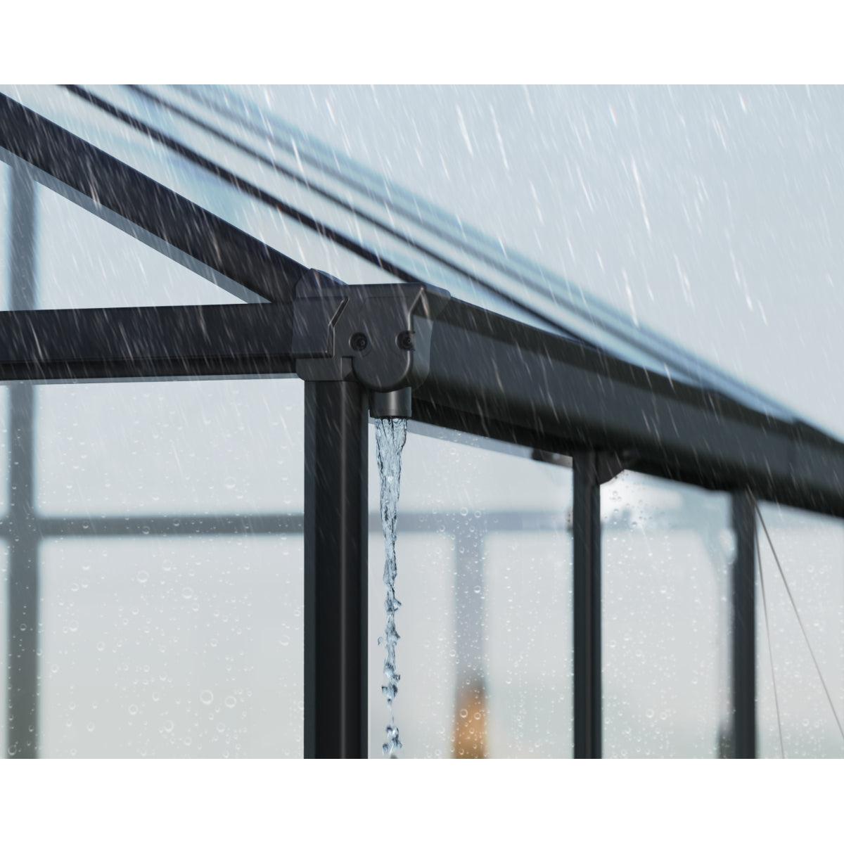 Aria Premium Polycarbonate Greenhouse 10 x 20 ft. Black | Palram-Canopia-Delightful Yard