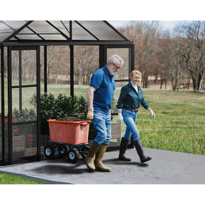 Aria Premium Polycarbonate Greenhouse 10 x 20 ft. Black | Palram-Canopia-Delightful Yard