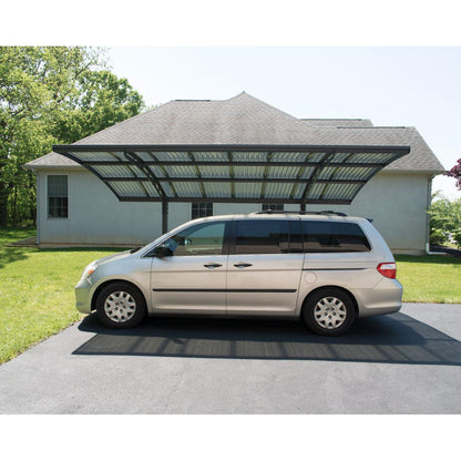 Arizona Wave Aluminum Carport 10 x 16 x 9 ft. | Palram-Canopia-Delightful Yard