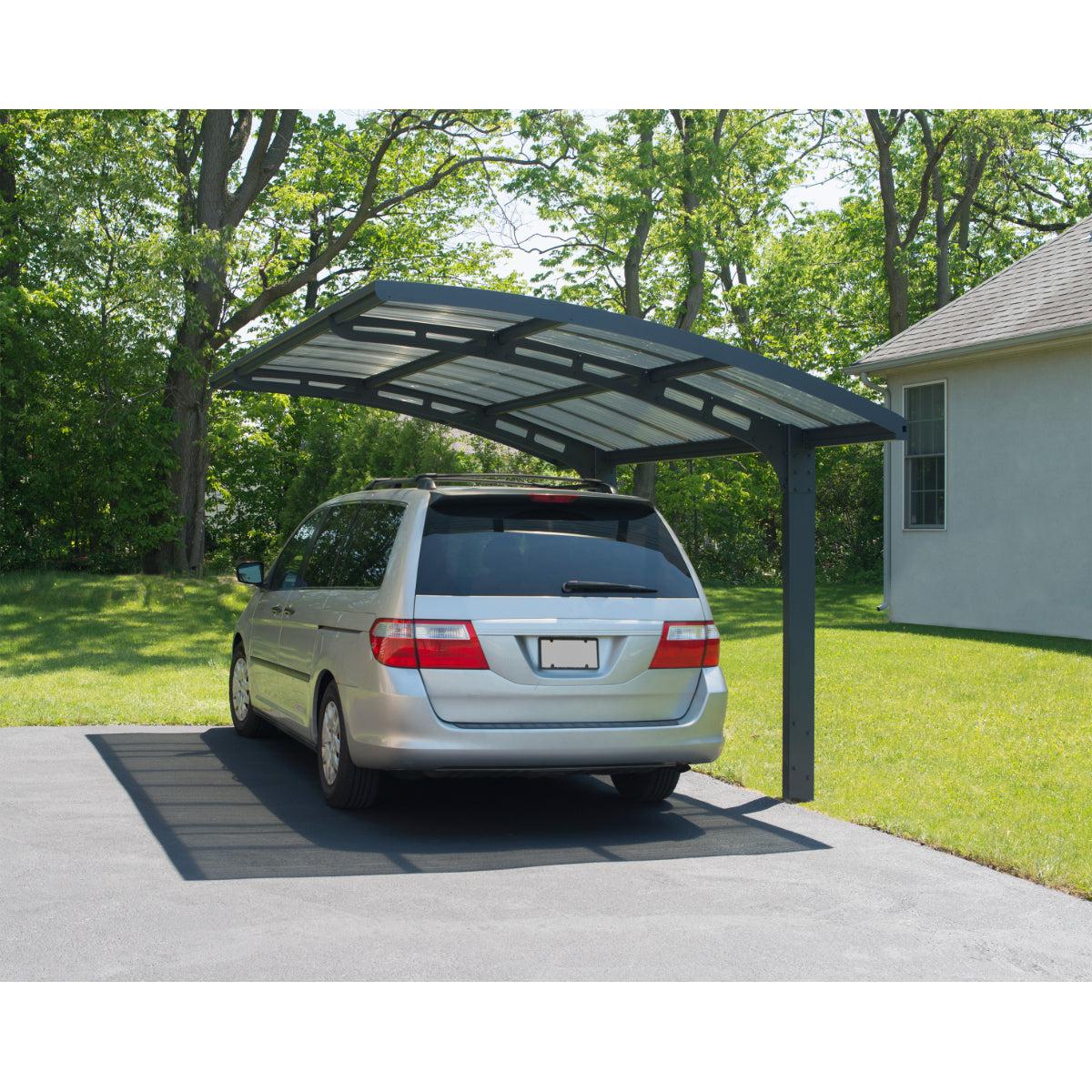 Arizona Wave Aluminum Carport 10 x 16 x 9 ft. | Palram-Canopia-Delightful Yard
