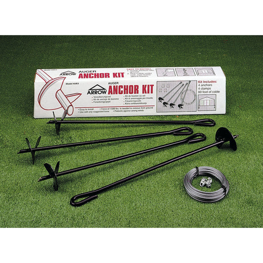 Arrow Earth Anchor Kit (Auger and Cable)-Delightful Yard