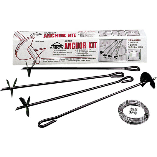 Arrow Earth Anchor Kit (Auger and Cable)-Delightful Yard