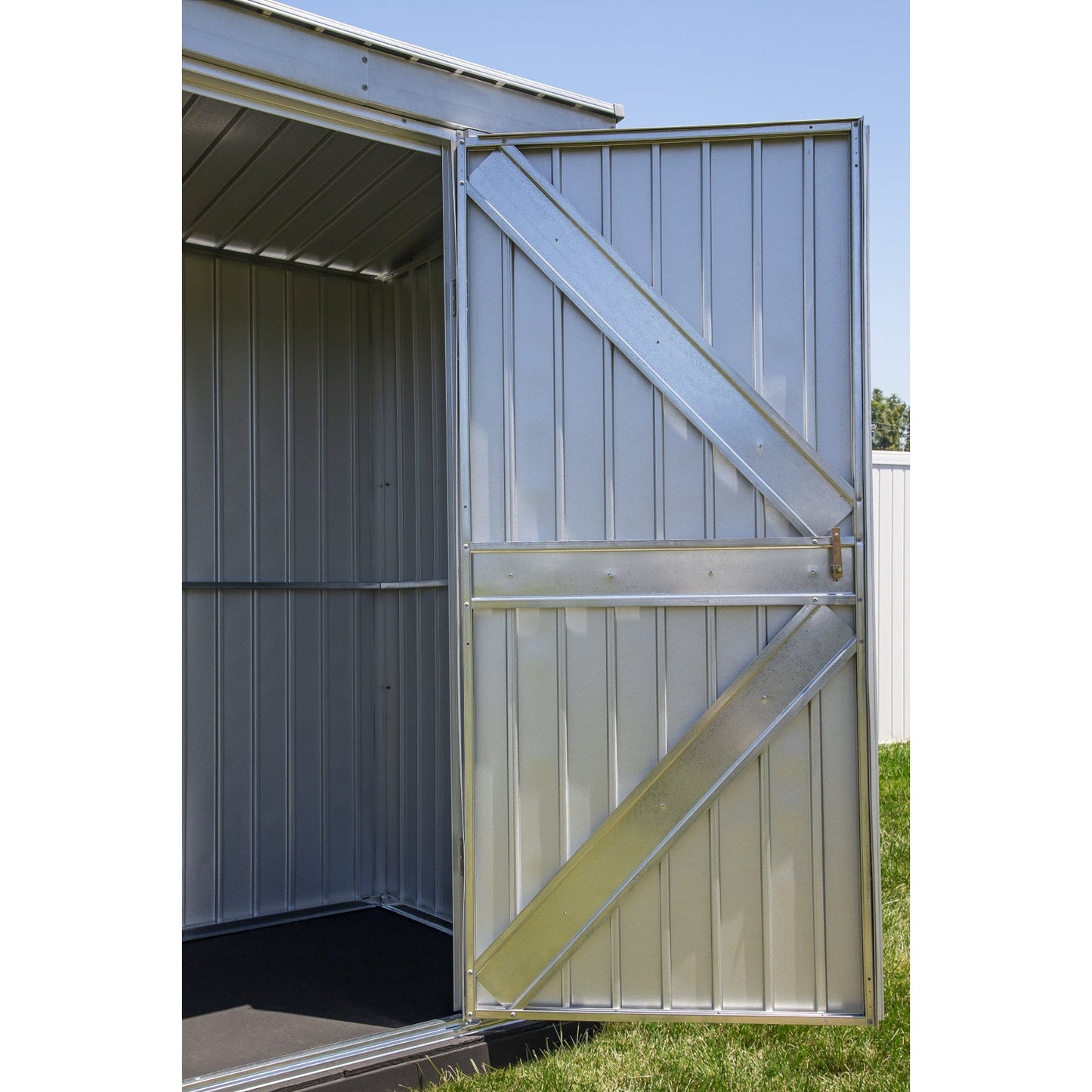 Arrow Elite Steel Storage Shed 12 x 12 ft.-Delightful Yard
