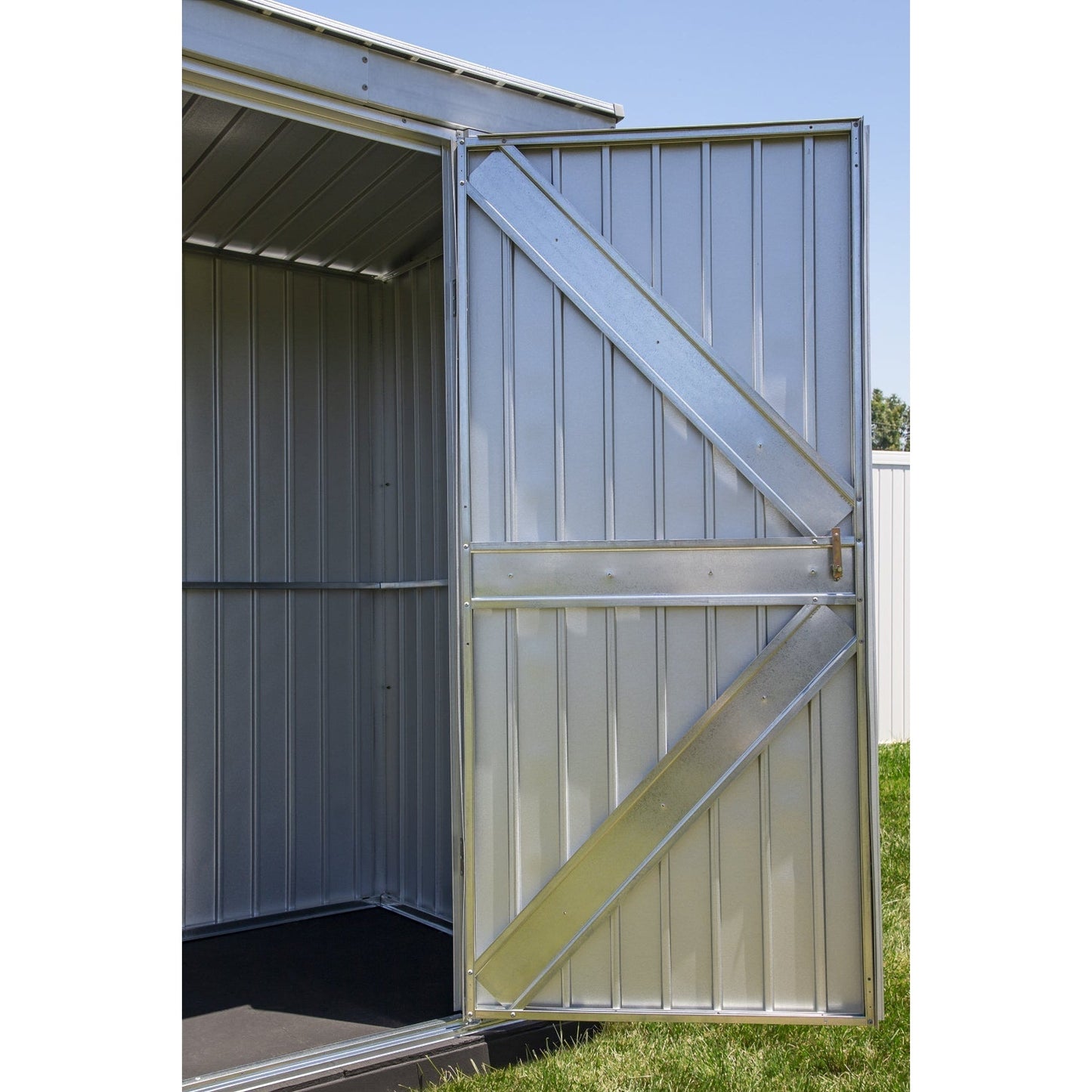 Arrow Elite Steel Storage Shed 14 x 12 ft.-Delightful Yard