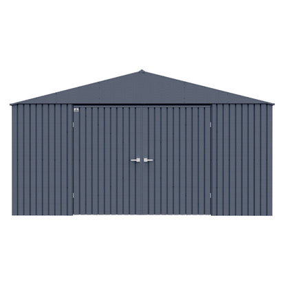 Arrow Elite Steel Storage Shed 14 x 14 ft.-Delightful Yard