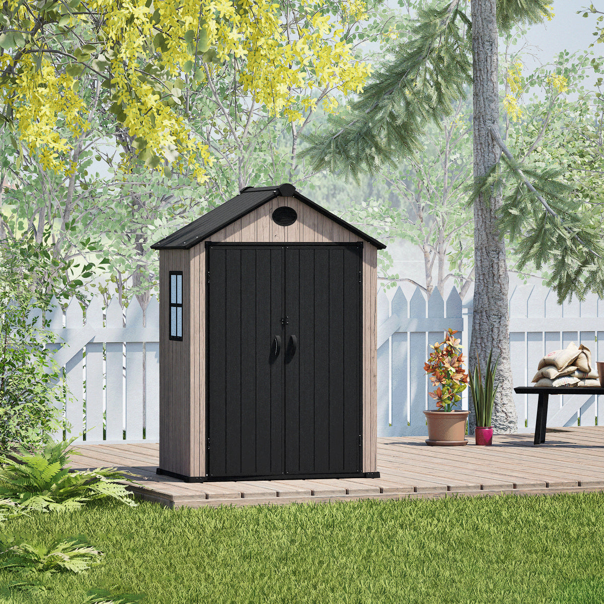 Arrow Resin Storage Shed 6 x 4 ft.-Delightful Yard