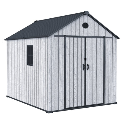 Arrow Resin Storage Shed 8 x 10 ft.-Delightful Yard