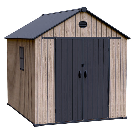 Arrow Resin Storage Shed 8 x 10 ft.-Delightful Yard