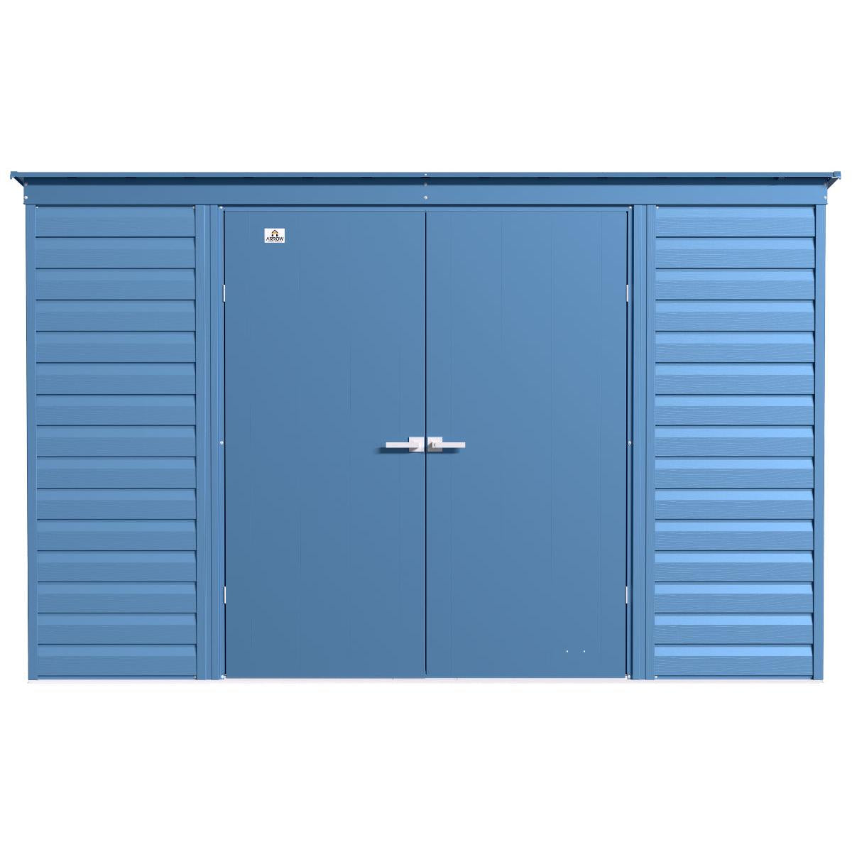 Arrow Select Steel Storage Shed 10 x 4 ft. | Pent Roof-Delightful Yard