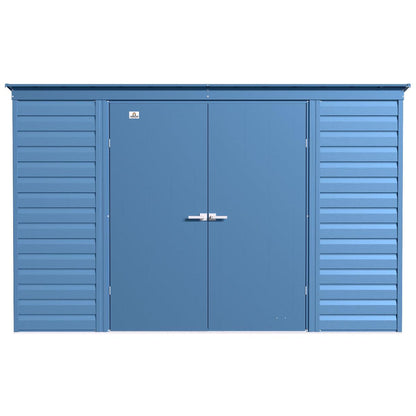 Arrow Select Steel Storage Shed 10 x 4 ft. | Pent Roof-Delightful Yard