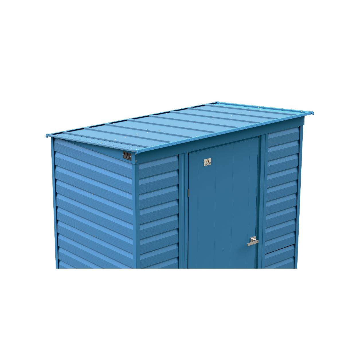 Arrow Select Steel Storage Shed 6 x 4 ft. | Pent Roof-Delightful Yard