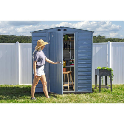 Arrow Select Steel Storage Shed 6 x 7 ft.-Delightful Yard