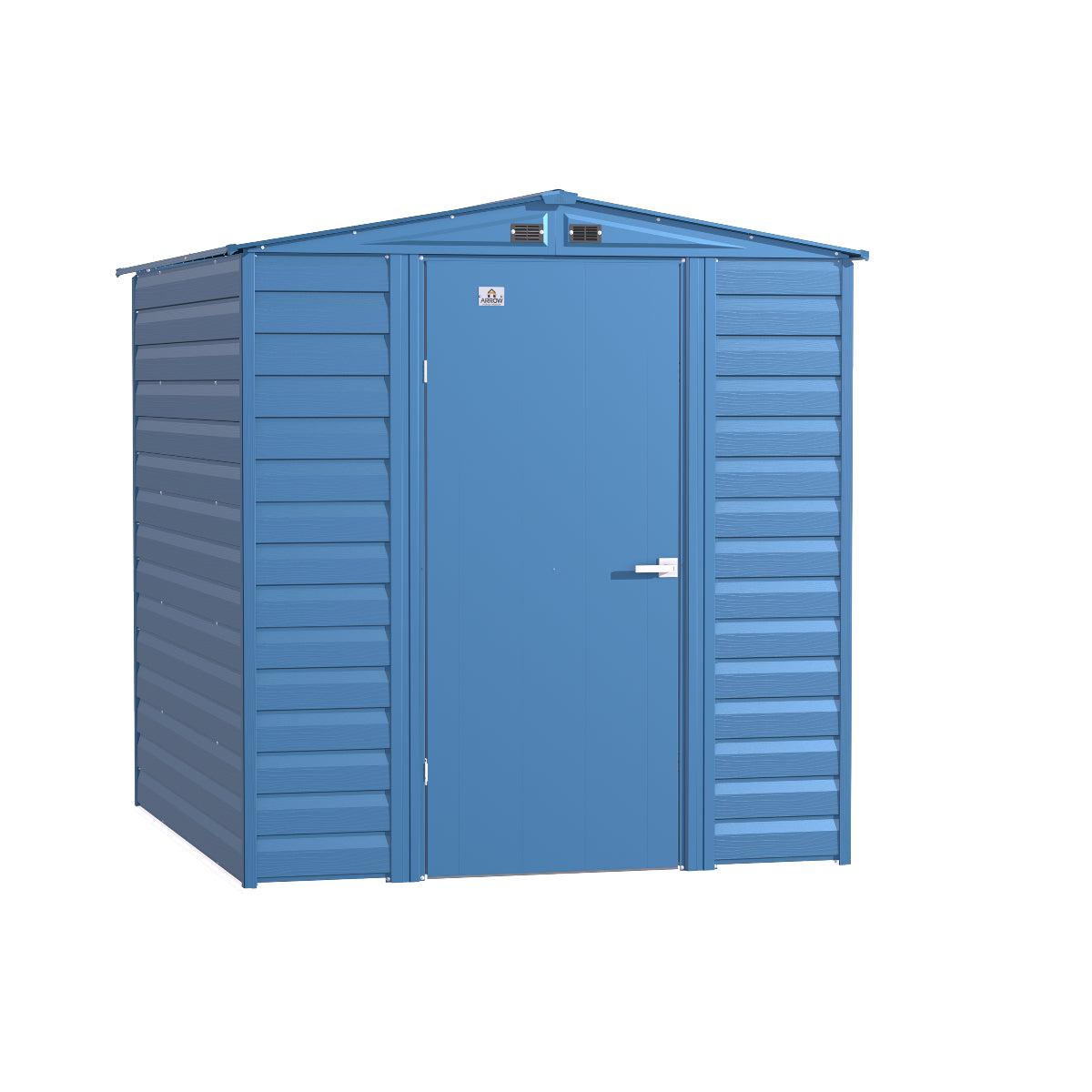 Arrow Select Steel Storage Shed 6 x 7 ft.-Delightful Yard
