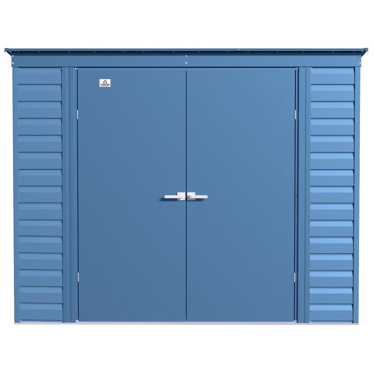 Arrow Select Steel Storage Shed 8 x 4 ft. | Pent Roof-Delightful Yard