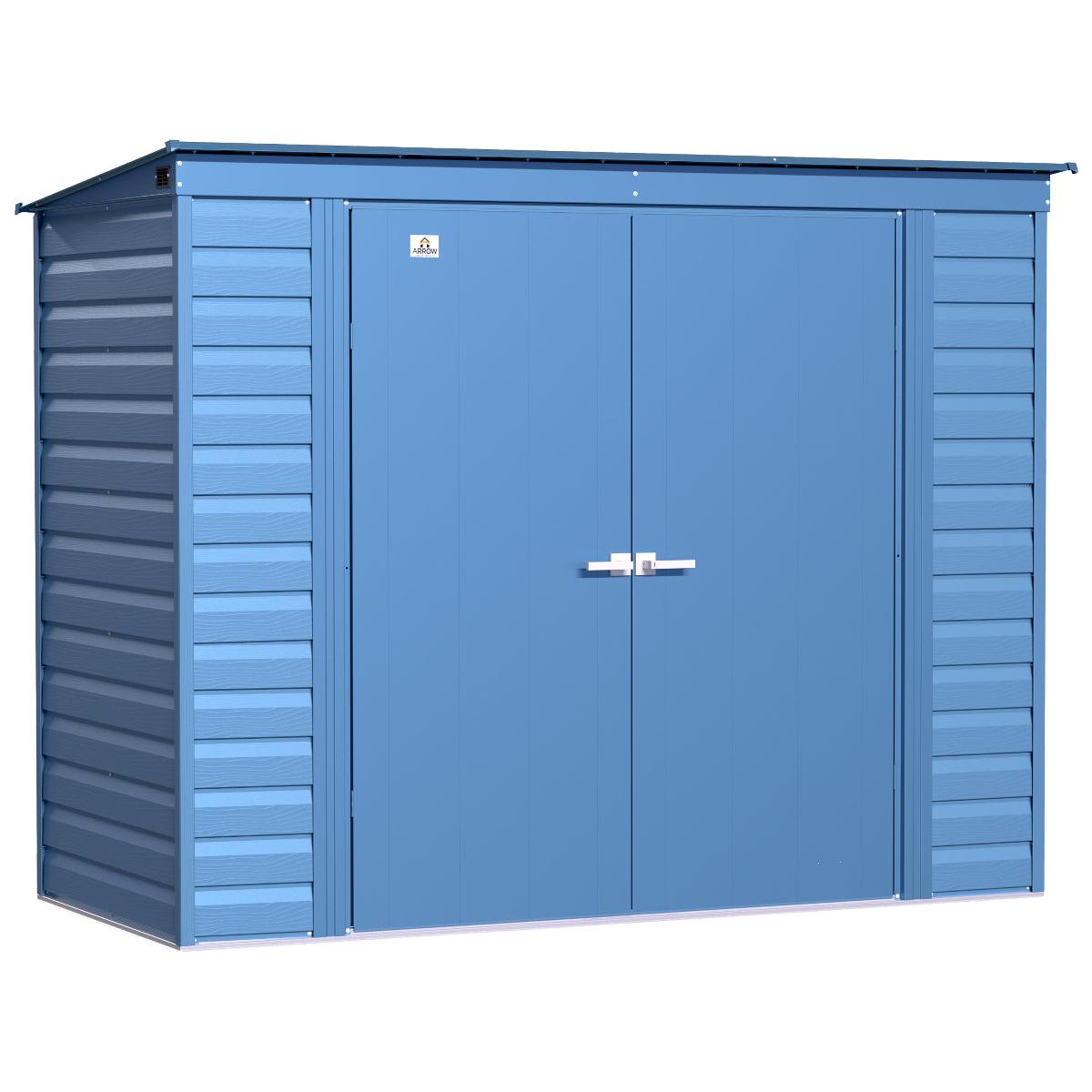 Arrow Select Steel Storage Shed 8 x 4 ft. | Pent Roof-Delightful Yard