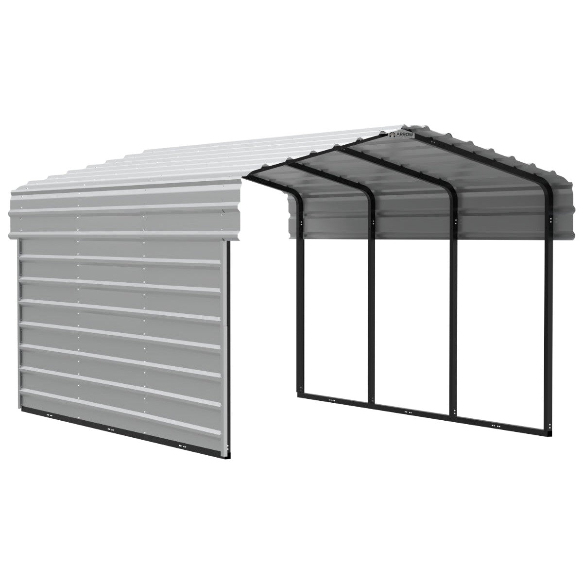 Arrow Steel Carport Canopy 10 x 15 x 7 ft.-Delightful Yard