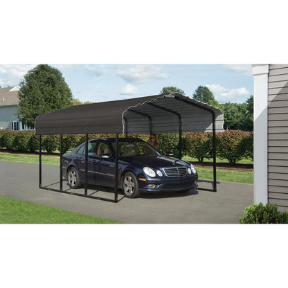 Arrow Steel Carport Canopy 10 x 15 x 7 ft.-Delightful Yard
