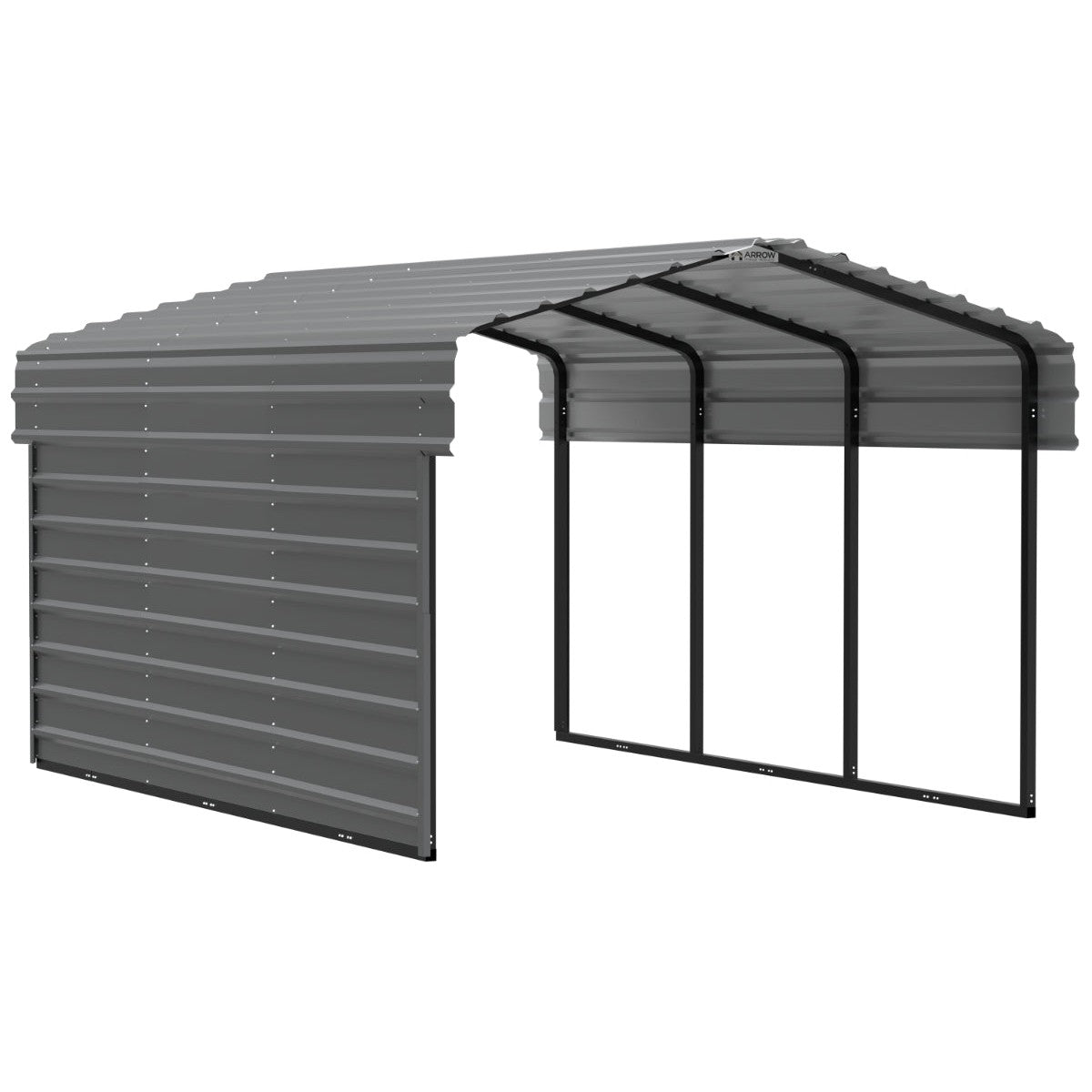 Arrow Steel Carport Canopy 10 x 15 x 7 ft.-Delightful Yard