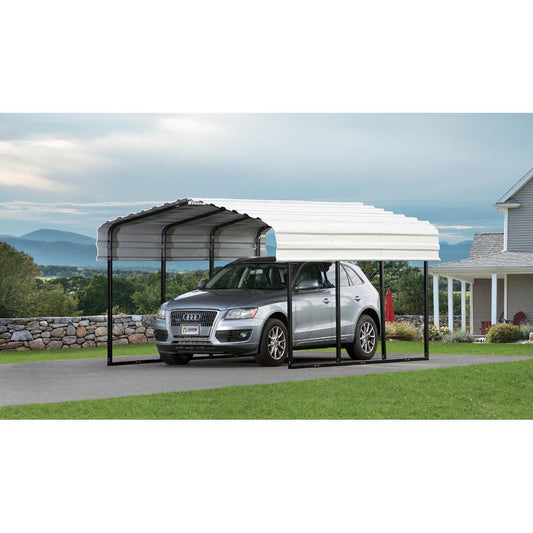 Arrow Steel Carport Canopy 10 x 15 x 7 ft.-Delightful Yard