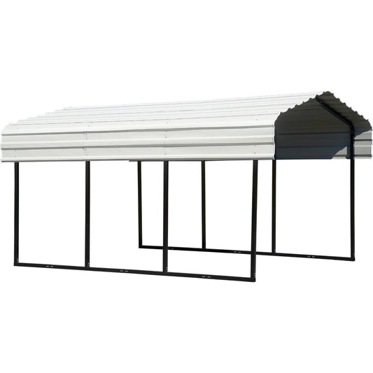 Arrow Steel Carport Canopy 10 x 15 x 7 ft.-Delightful Yard