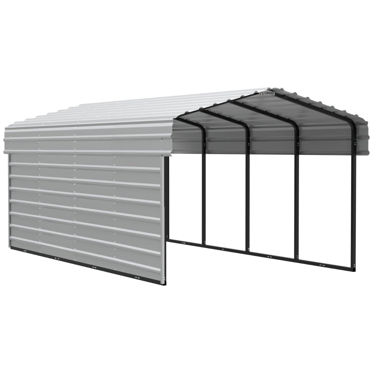 Arrow Steel Carport Canopy 10 x 20 x 7 ft.-Delightful Yard