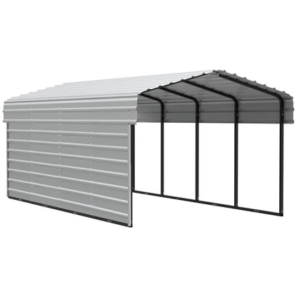 Arrow Steel Carport Canopy 10 x 20 x 7 ft.-Delightful Yard