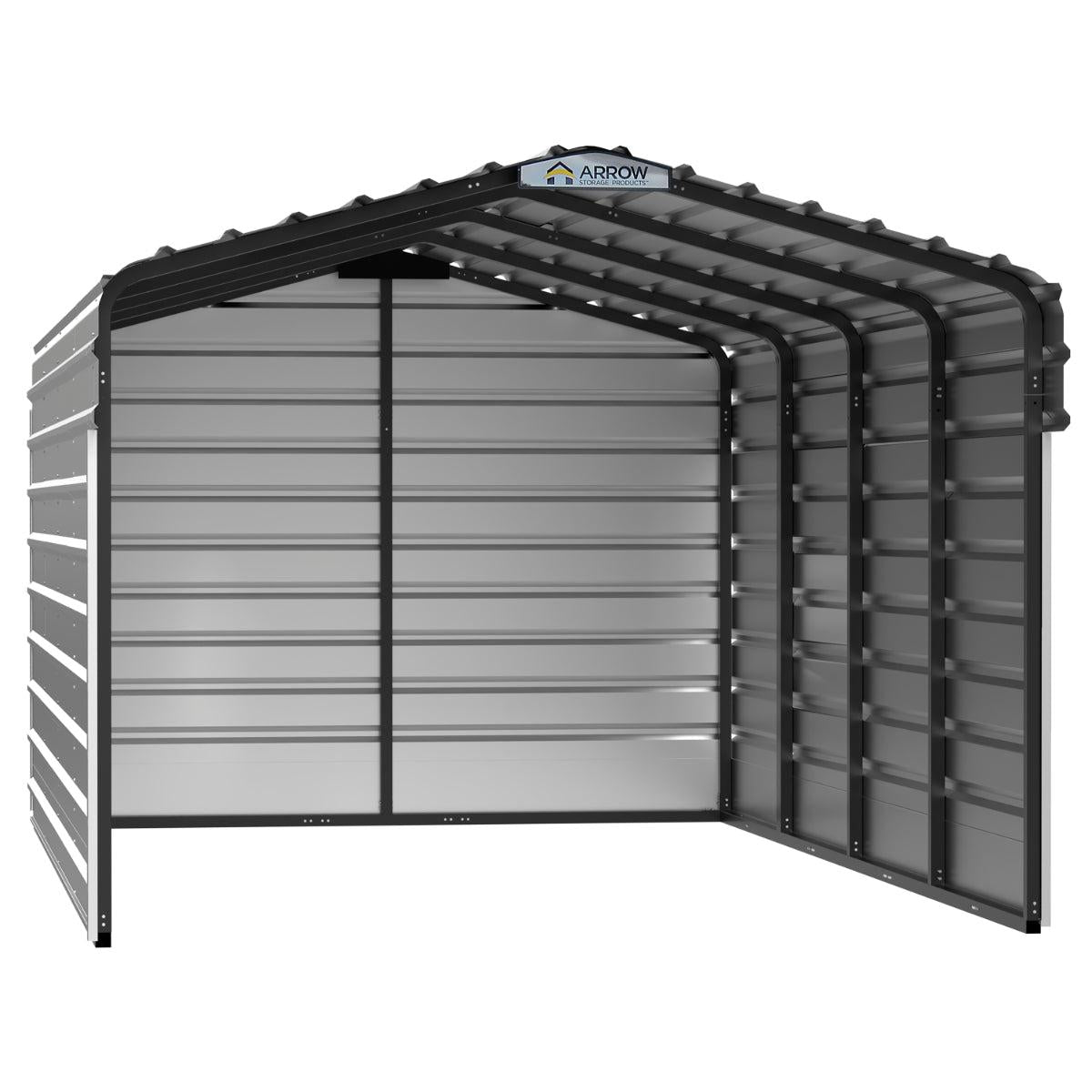 Arrow Steel Carport Canopy 10 x 20 x 7 ft.-Delightful Yard