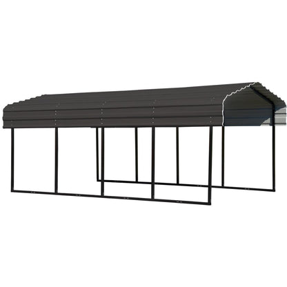 Arrow Steel Carport Canopy 10 x 20 x 7 ft.-Delightful Yard