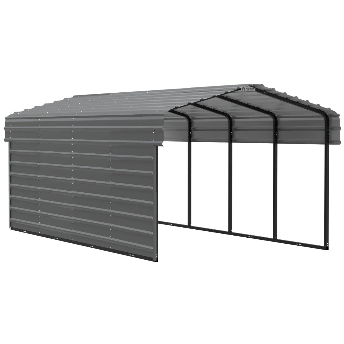 Arrow Steel Carport Canopy 10 x 20 x 7 ft.-Delightful Yard