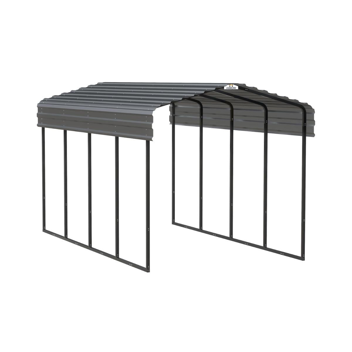 Arrow Steel Carport Canopy 10 x 20 x 9 ft.-Delightful Yard