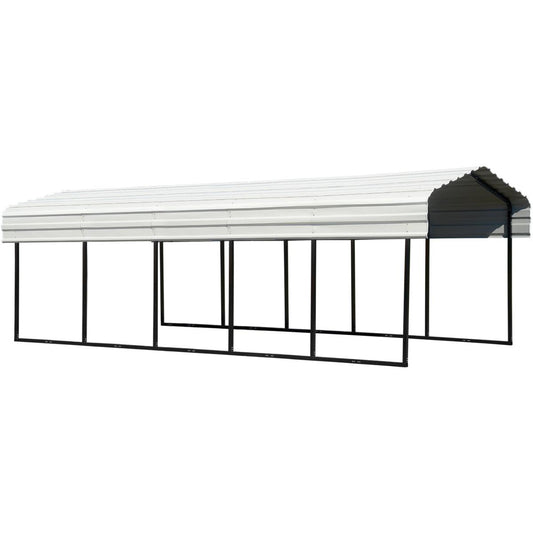 Arrow Steel Carport Canopy 10 x 24 x 7 ft.-Delightful Yard