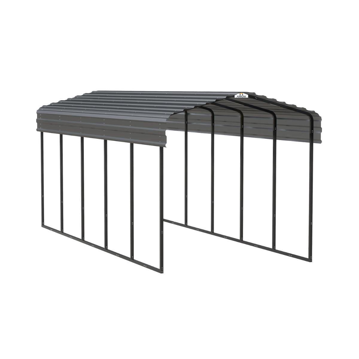 Arrow Steel Carport Canopy 10 x 24 x 9 ft.-Delightful Yard