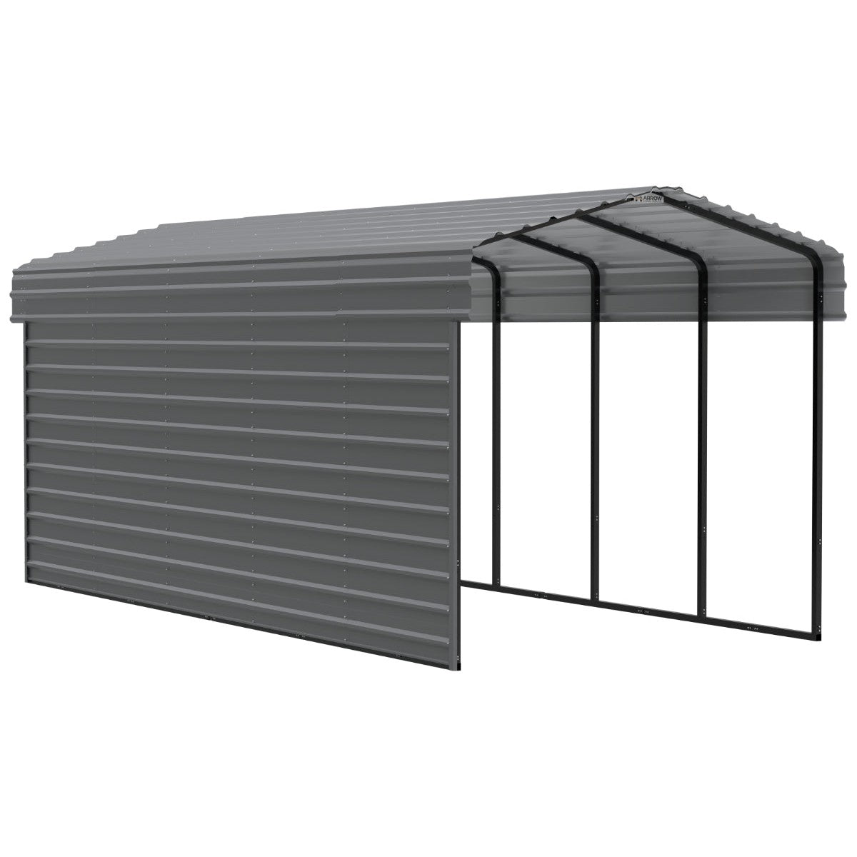 Arrow Steel Carport Canopy 10 x 24 x 9 ft.-Delightful Yard