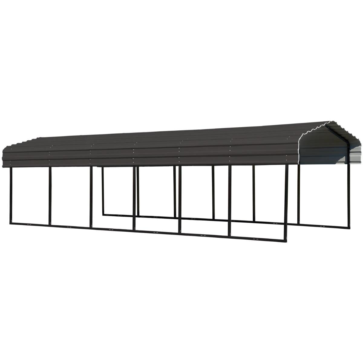 Arrow Steel Carport Canopy 10 x 29 x 7 ft.-Delightful Yard
