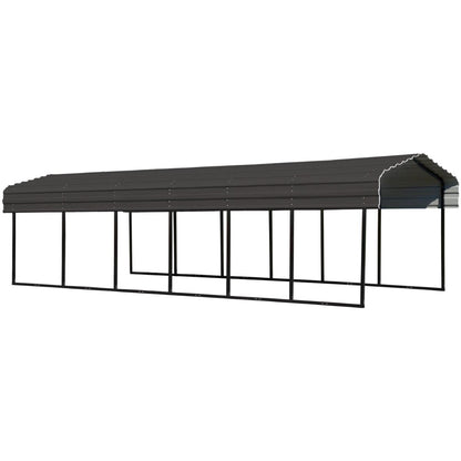 Arrow Steel Carport Canopy 10 x 29 x 7 ft.-Delightful Yard