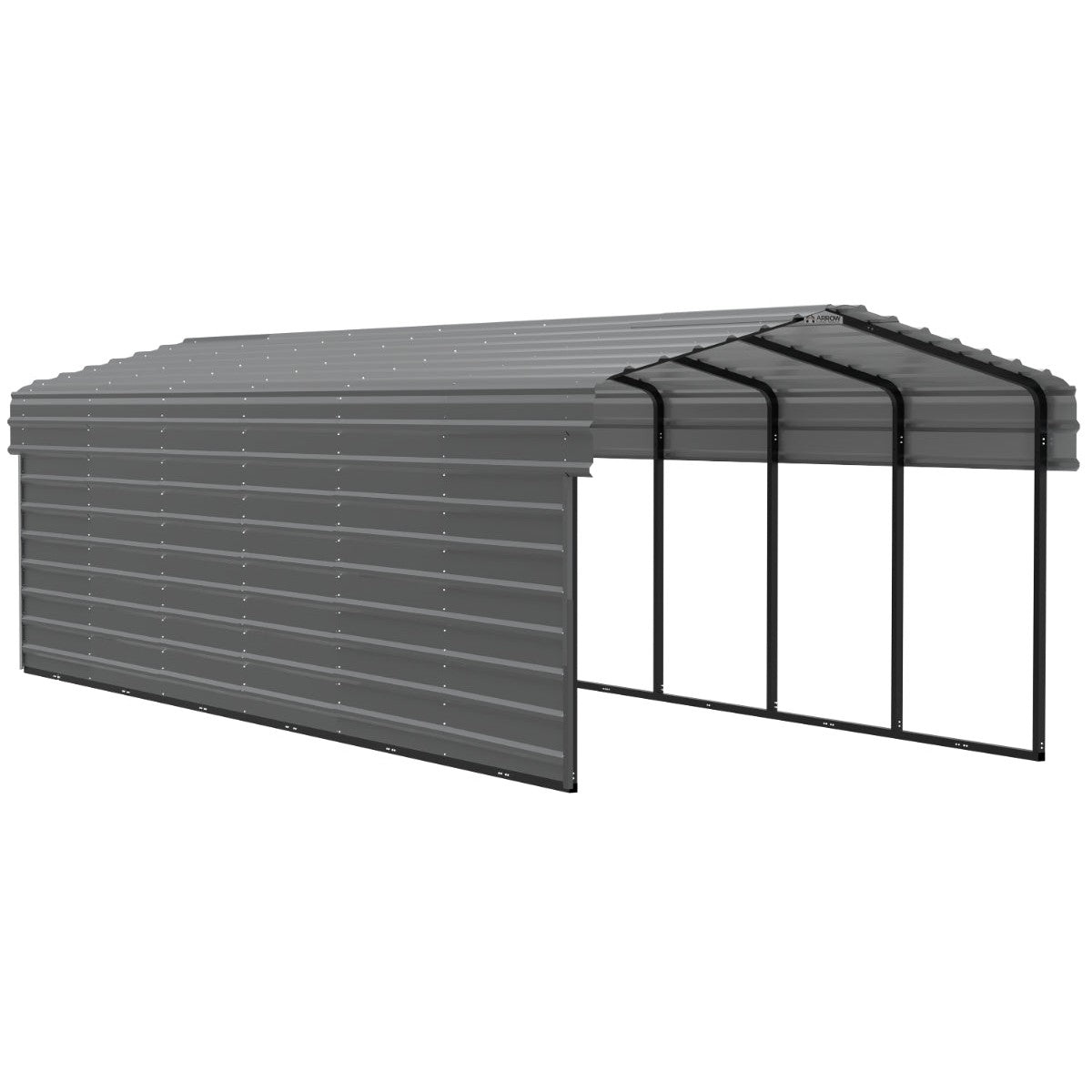 Arrow Steel Carport Canopy 10 x 29 x 7 ft.-Delightful Yard