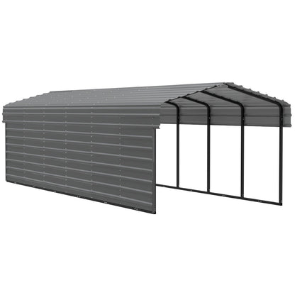 Arrow Steel Carport Canopy 10 x 29 x 7 ft.-Delightful Yard