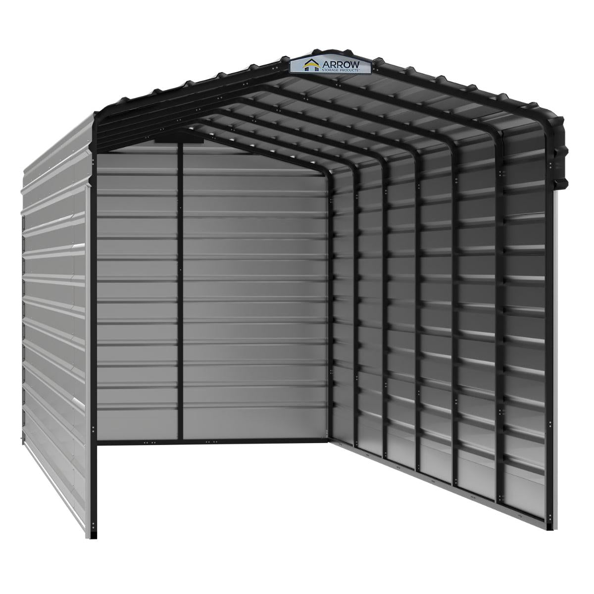 Arrow Steel Carport Canopy 10 x 29 x 9 ft.-Delightful Yard
