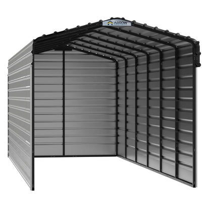 Arrow Steel Carport Canopy 10 x 29 x 9 ft.-Delightful Yard