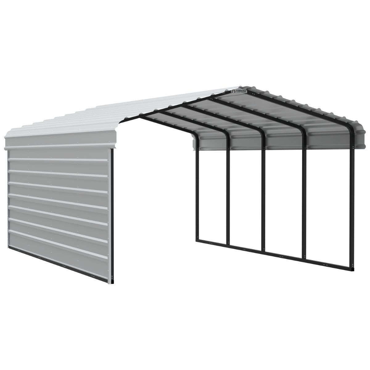 Arrow Steel Carport Canopy 12 x 20 x 7 ft.-Delightful Yard