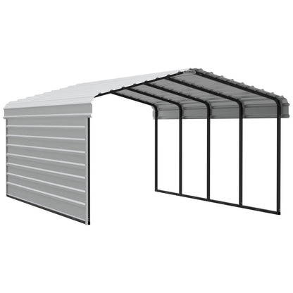 Arrow Steel Carport Canopy 12 x 20 x 7 ft.-Delightful Yard