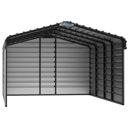 Arrow Steel Carport Canopy 12 x 20 x 7 ft.-Delightful Yard