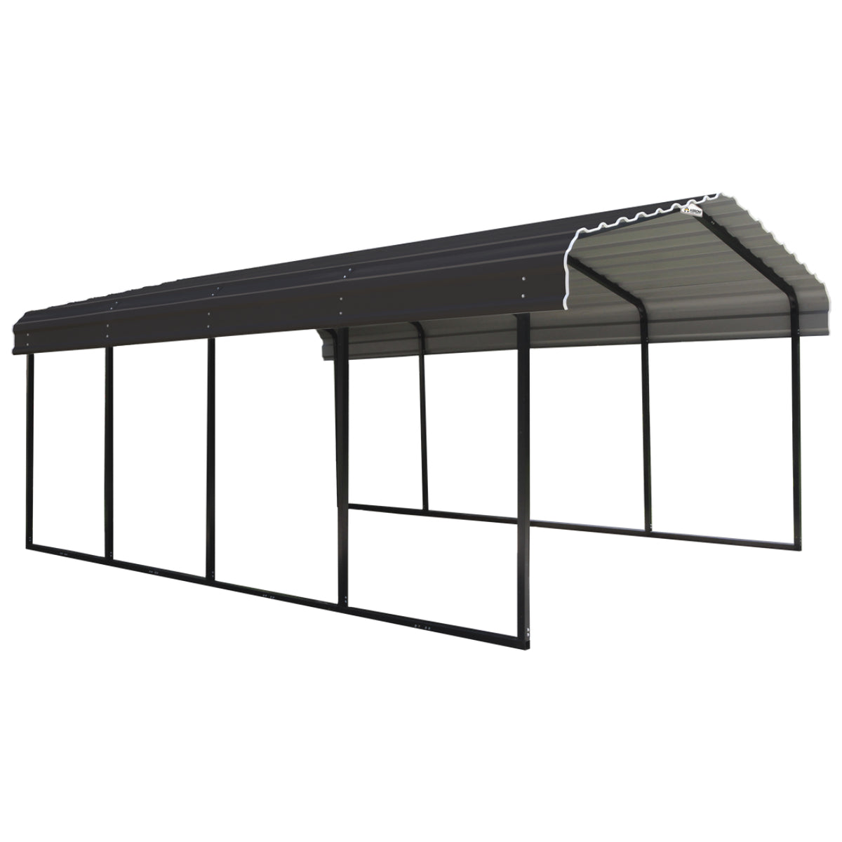 Arrow Steel Carport Canopy 12 x 20 x 7 ft.-Delightful Yard
