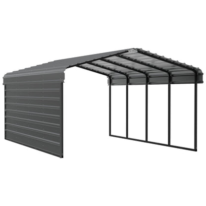 Arrow Steel Carport Canopy 12 x 20 x 7 ft.-Delightful Yard